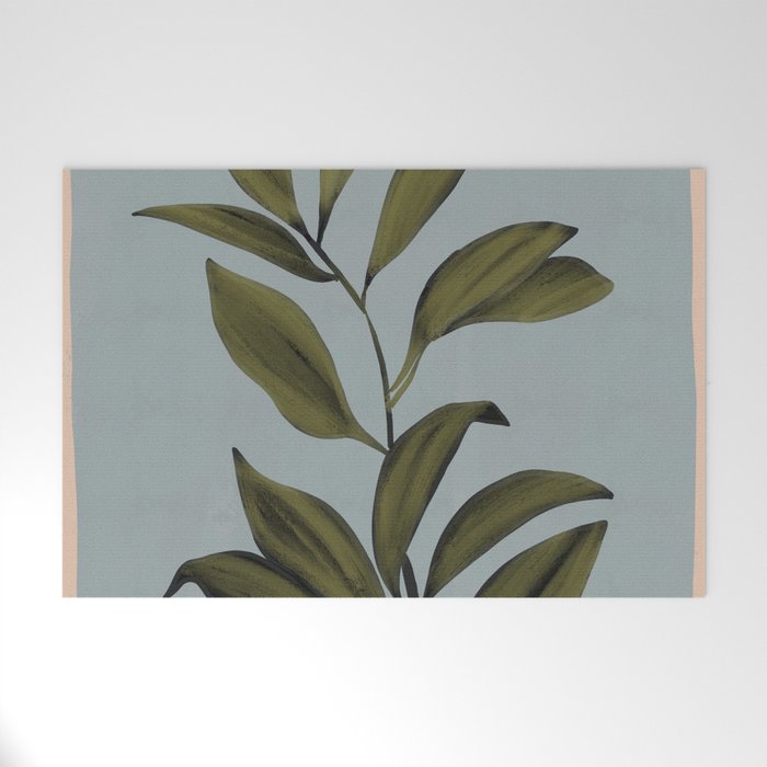 Abstract Art /Minimal Plant 77 Welcome Mat Gallery Image 1