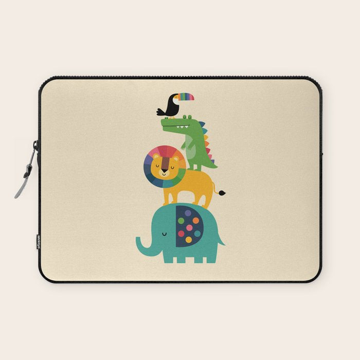 Rainbow Safari Laptop Sleeve Gallery Image 1