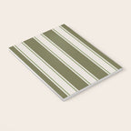 Olive Green Striped - Cozy Heirloom Notebook Gallery Image 3