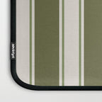 Olive Green Striped - Cozy Heirloom Laptop Sleeve Gallery Image 3