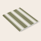 Olive Green Striped - Cozy Heirloom Notebook Gallery Image 2