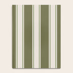 Olive Green Striped - Cozy Heirloom Notebook Gallery Image 4