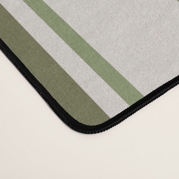 Olive Green Striped - Cozy Heirloom Desk Mat Gallery Image 4
