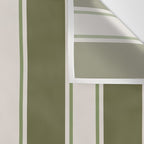 Olive Green Striped - Cozy Heirloom Wall Tapestry Gallery Image 3