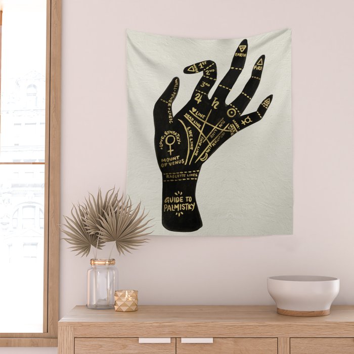 Palmistry Wall Tapestry Gallery Image 2