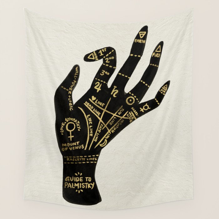 Palmistry Wall Tapestry Gallery Image 1