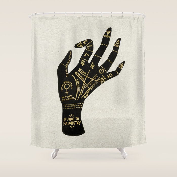 Palmistry Shower Curtain Gallery Image 1