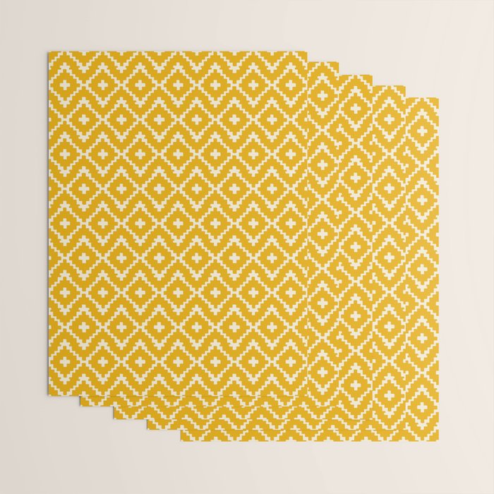 Radiance of the Yellow Zellige Wrapping Paper Gallery Image 3