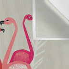 Flamingos by Andrea Lauren  Wall Tapestry Gallery Image 3