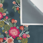 Deer with Flowers by Andrea Lauren  Wall Tapestry Gallery Image 3