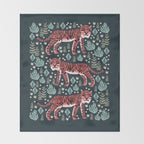 Safari Tiger by Andrea Lauren  Throw Blanket Gallery Image 2
