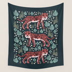 Safari Tiger by Andrea Lauren  Wall Tapestry Gallery Image 4