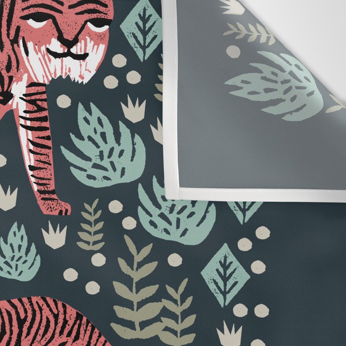 Safari Tiger by Andrea Lauren  Wall Tapestry Gallery Image 3