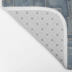 Jean Pockets - medium denim blue Bath Mat Gallery Image 2