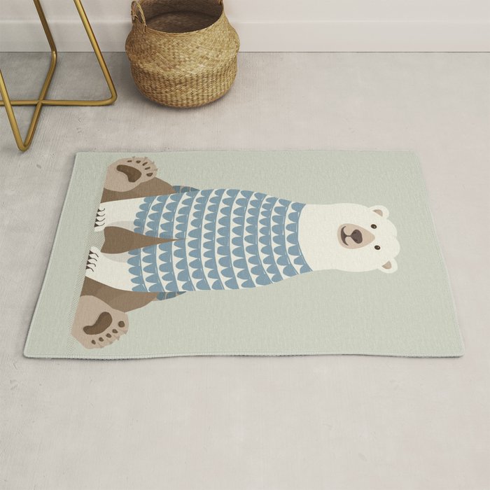Whimsical Polar Bear Rug Gallery Image 1