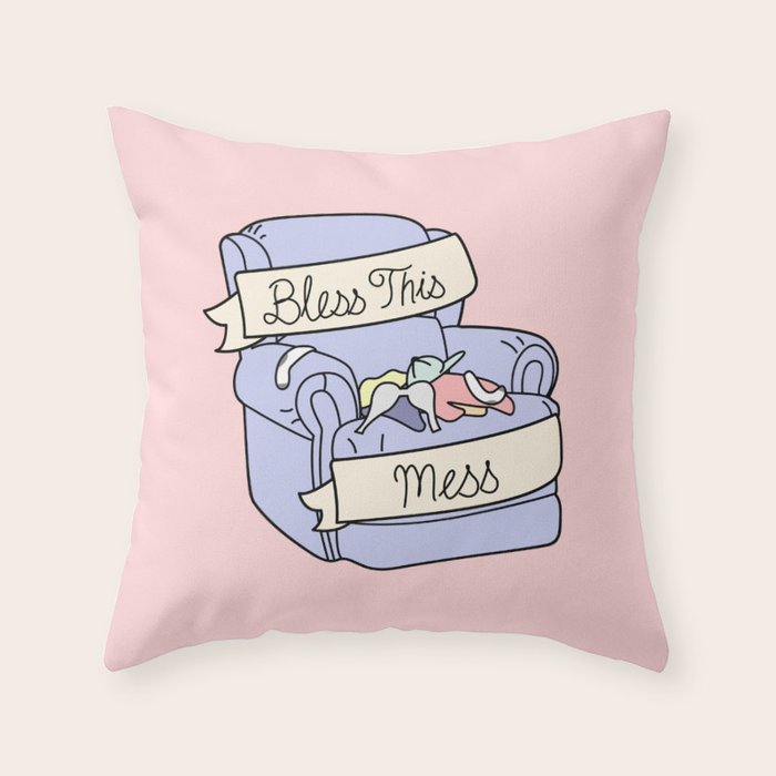 BLESS THIS MESS Throw Pillow Gallery Image 6