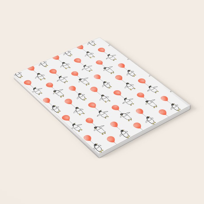 Penguin Balloons Pattern Notebook Gallery Image 3