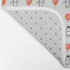 Penguin Balloons Pattern Bath Mat Gallery Image 2