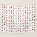 Penguin Balloons Pattern Wall Tapestry Gallery Image 4