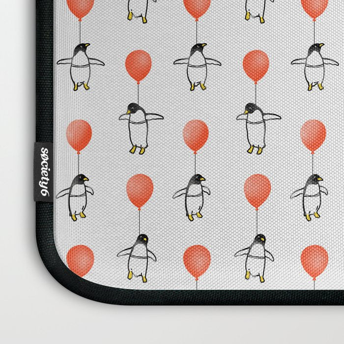 Penguin Balloons Pattern Laptop Sleeve Gallery Image 3