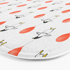 Penguin Balloons Pattern Bath Mat Gallery Image 3