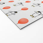 Penguin Balloons Pattern Welcome Mat Gallery Image 2