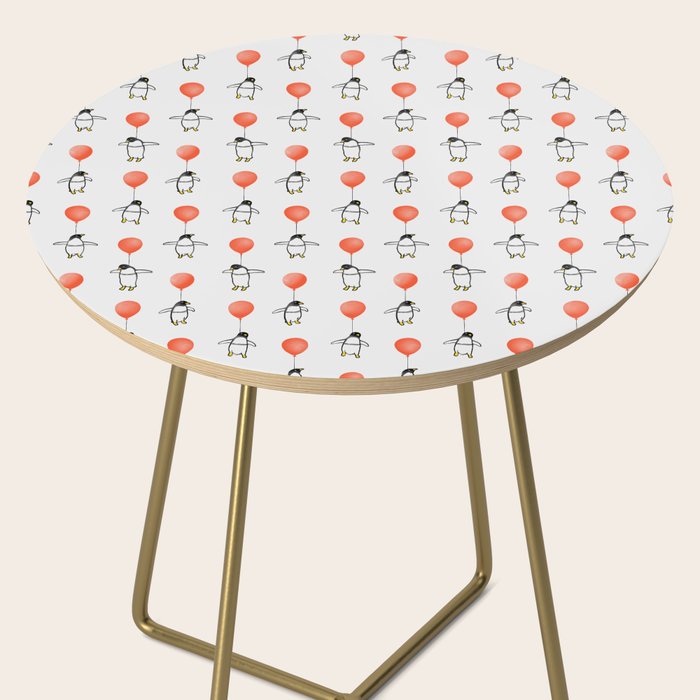 Penguin Balloons Pattern Side Table Gallery Image 2
