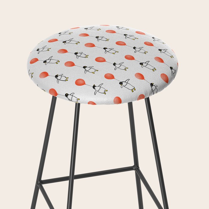 Penguin Balloons Pattern Stool Gallery Image 2