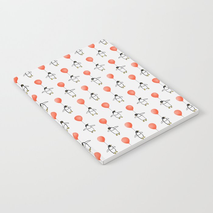 Penguin Balloons Pattern Notebook Gallery Image 2