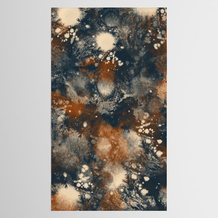 Earth watercolor splashes Tablecloth Gallery Image 2