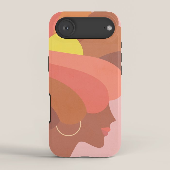 Full Bloom Girl Power Portrait iPhone Case Gallery Image 2