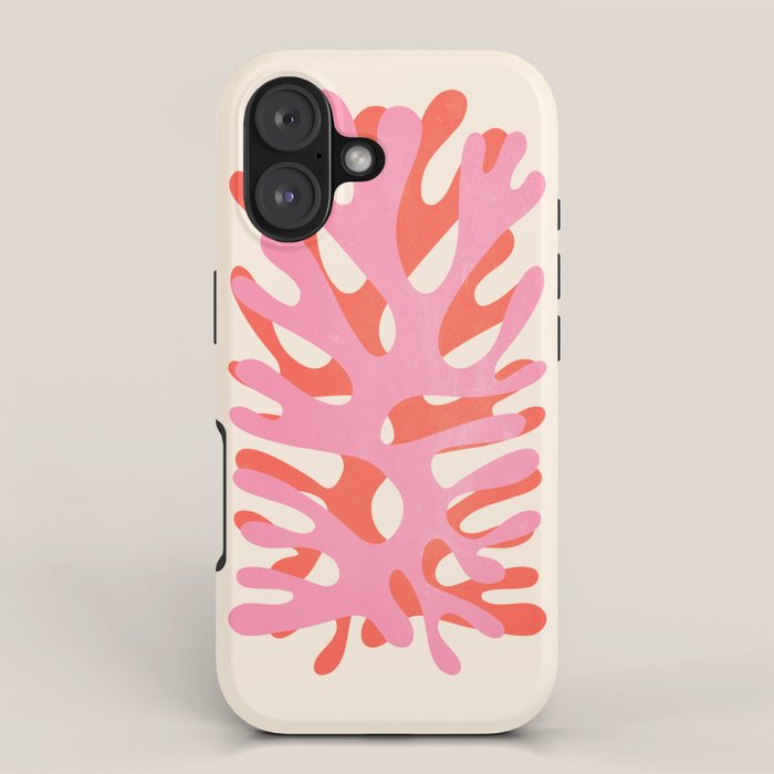 Sea Leaf: Matisse Collage Peach Edition iPhone Case Gallery Image 1