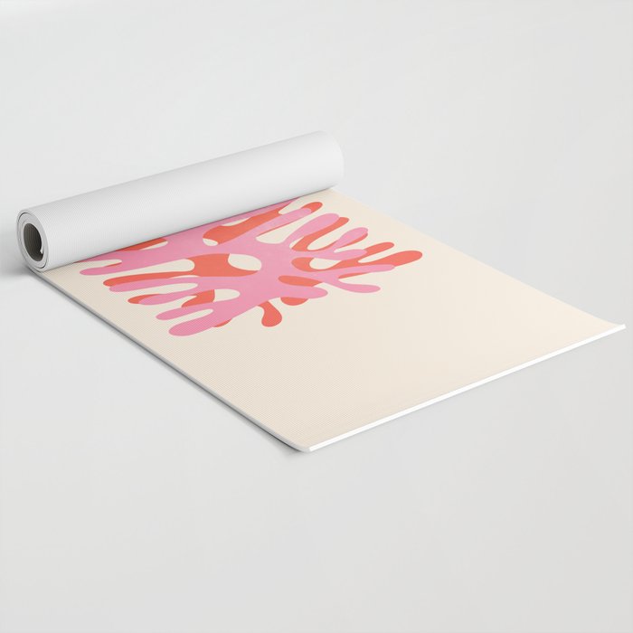 Sea Leaf: Matisse Collage Peach Edition Yoga Mat Gallery Image 2