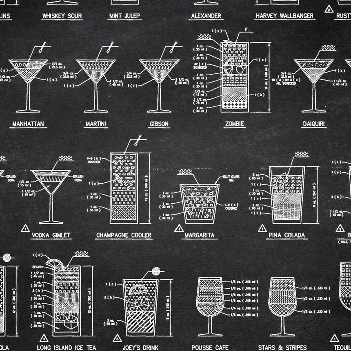Black Cocktail Recipes Guide Coffee Mug Gallery Image 2