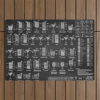 Black Cocktail Recipes Guide Outdoor Rug Gallery Image 1