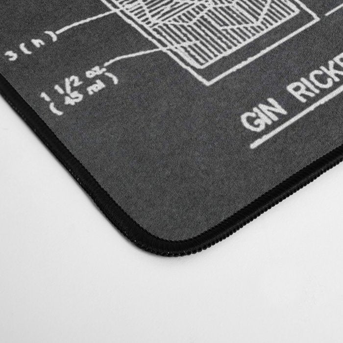Black Cocktail Recipes Guide Desk Mat Gallery Image 4