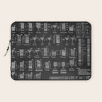 Black Cocktail Recipes Guide Laptop Sleeve Gallery Image 1