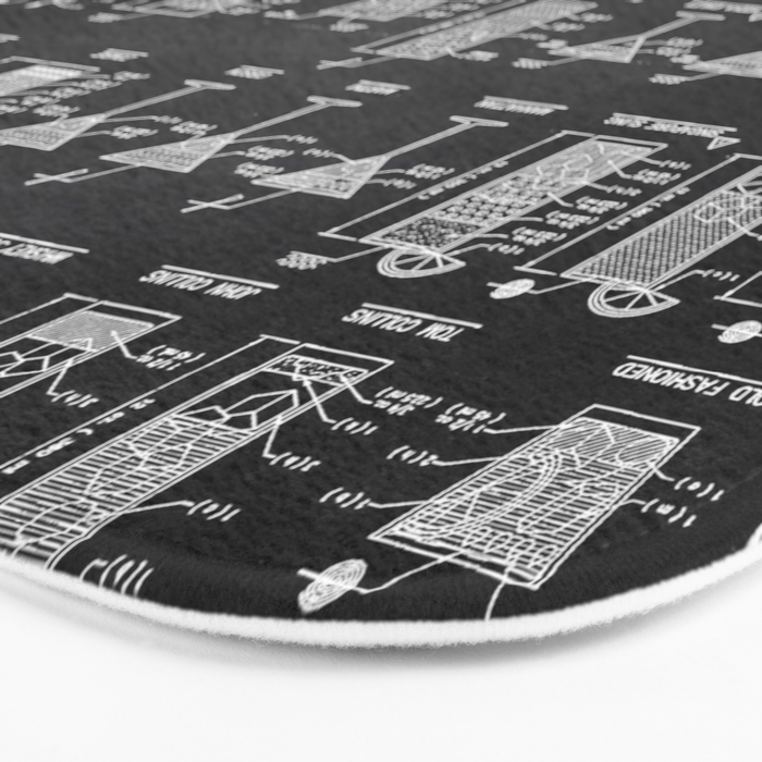 Black Cocktail Recipes Guide Bath Mat Gallery Image 3