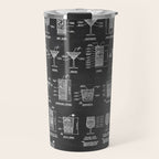 Black Cocktail Recipes Guide Travel Mug Gallery Image 1