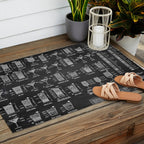Black Cocktail Recipes Guide Outdoor Rug Gallery Image 2