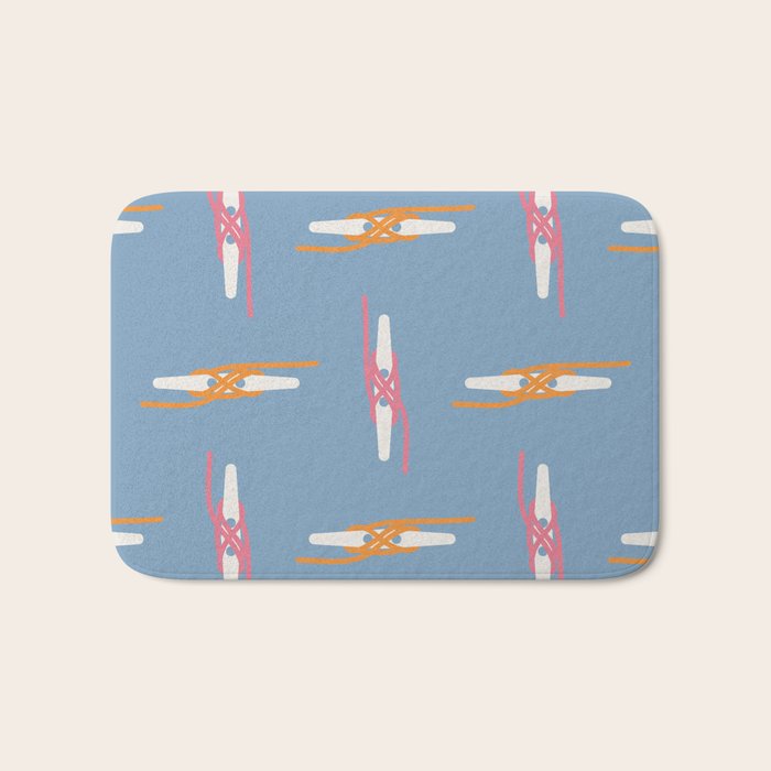 Boating Knot Pattern Bath Mat Gallery Image 1
