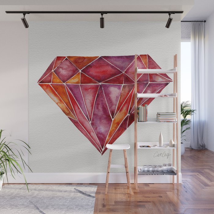 Million-Carat Ruby Wall Mural Gallery Image 1
