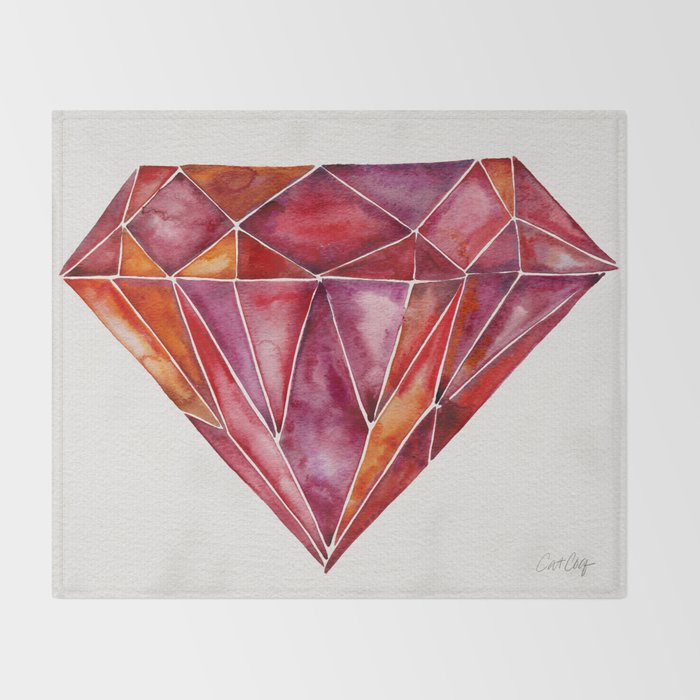 Million-Carat Ruby Throw Blanket Gallery Image 2