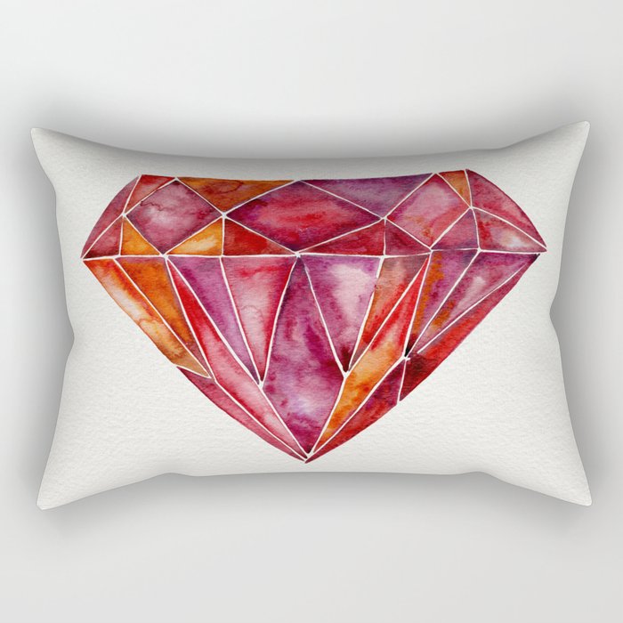 Million-Carat Ruby Rectangular Pillow Gallery Image 2