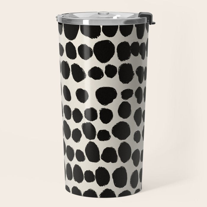 Irregular Polka Dot Pattern #1 Travel Mug Gallery Image 2