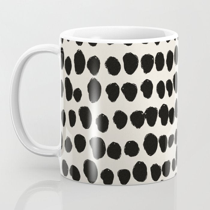 Irregular Polka Dot Pattern #1 Coffee Mug Gallery Image 3