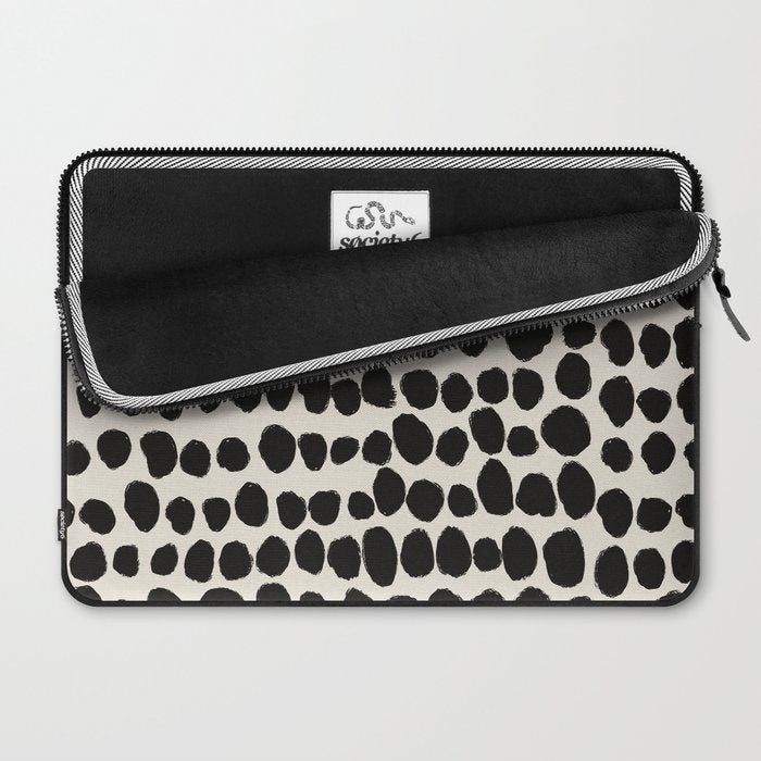 Irregular Polka Dot Pattern #1 Laptop Sleeve Gallery Image 2