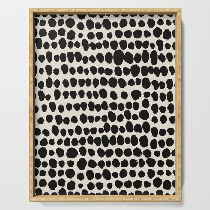 Irregular Polka Dot Pattern #1 Serving Tray Gallery Image 1