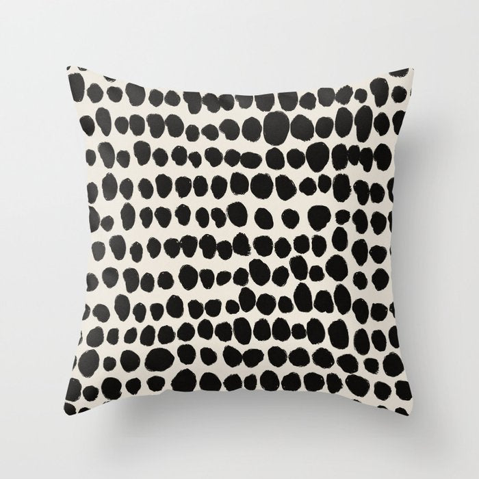 Irregular Polka Dot Pattern #1 Throw Pillow Gallery Image 6