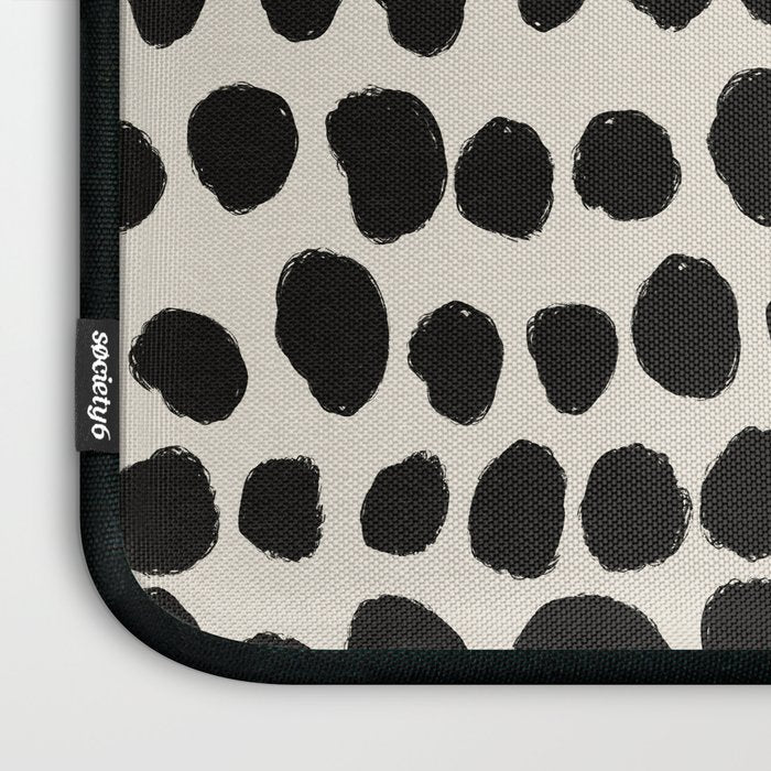 Irregular Polka Dot Pattern #1 Laptop Sleeve Gallery Image 3